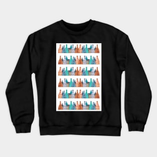 STOKE ON TRENT: COLOURED POT BANKS Crewneck Sweatshirt